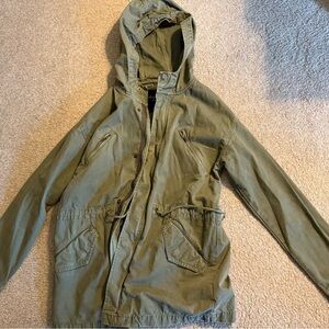Women’s Green Hooded Jacket